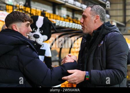 Burslem, Großbritannien, 29. Dezember 2023. Port Vale 3-0 Blackpool, EFL League One. Quelle: TeeGeePix/Alamy Live News Stockfoto