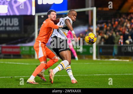 Burslem, Großbritannien, 29. Dezember 2023. Port Vale 3-0 Blackpool, EFL League One. Quelle: TeeGeePix/Alamy Live News Stockfoto