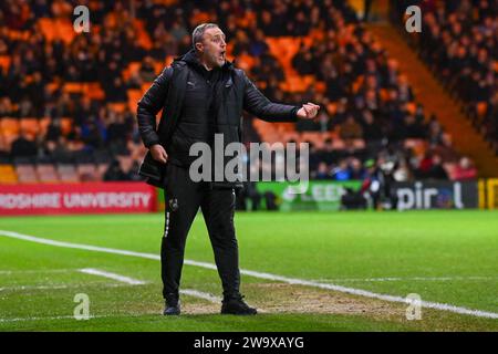 Burslem, Großbritannien, 29. Dezember 2023. Port Vale 3-0 Blackpool, EFL League One. Quelle: TeeGeePix/Alamy Live News Stockfoto