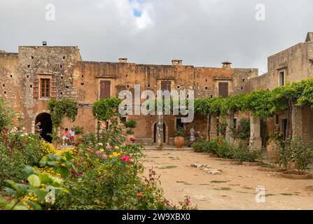 Ein Bild des Arkadi-Klosters. Stockfoto