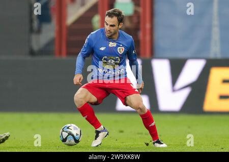 Gliwice, Polen. Dezember 2023. Jorge Felix von Piast Gliwice wurde beim polnischen PKO Ekstraklasa League 2023/2024 zwischen Piast Gliwice und Stal Mielec im Muncipal Stadium von Gliwice gesehen. Endergebnis; Piast Gliwice 3:0 Stal Mielec. Quelle: SOPA Images Limited/Alamy Live News Stockfoto