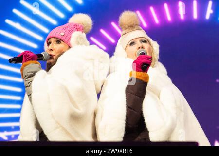 Edinburgh, Schottland, Großbritannien. 30. Dezember 2023. Bjorn trat am 30. Dezember 2023 in Edinburgh Hogmanays Night Afore Disco Party in Princes Street Gardens auf Credit: Chantal Guevara/Alamy Live News Stockfoto