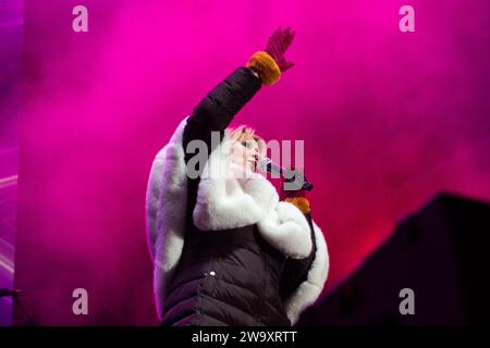 Edinburgh, Schottland, Großbritannien. 30. Dezember 2023. Bjorn trat am 30. Dezember 2023 in Edinburgh Hogmanays Night Afore Disco Party in Princes Street Gardens auf Credit: Chantal Guevara/Alamy Live News Stockfoto