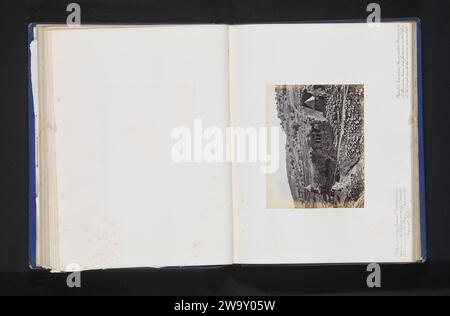 Jerusalem-das Dorf Siloam im Tal von Jehosophat mit dem Hügel des Bösen Ratschlags und dem Tal von Hinnom, Francis Bedford, ca. 1861 - in oder vor 1866 Foto Palästina fotografische Unterstützung Albumendruck dale, Tal. Stadtblick im Allgemeinen; „Veduta“-Alarm Stockfoto