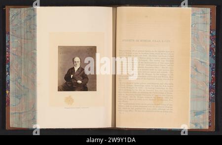 Portret van Augustus de Morgan, Ernest Edwards, ca. 1856 - in oder vor 1866 fotografische Unterstützung Albumen Print Mathematik Stockfoto