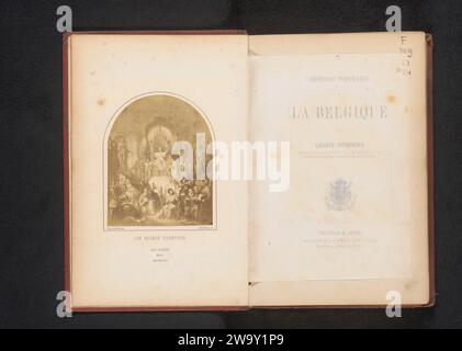Fotoproduktion Belgiens krönt seine berühmten Kinder durch Henri Decaisne, Joseph Maes, nach Henri Decaisne, ca. 1855 - in oder vor 1860 fotografische Unterstützung Albumen drucken anonyme historische Personen in einer Gruppe, in einem Gruppenporträt dargestellt Stockfoto
