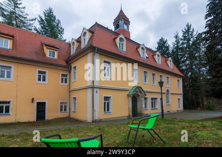 Bad Gottleuba-Berggießhübel: Schloss Friedrichsthal in , Sachsen, Deutschland Stockfoto