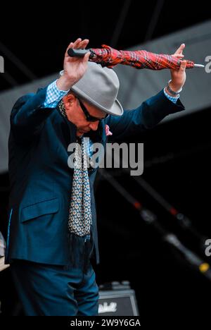 Suggs - Madness, V2010, Hylands Park, Chelmsford, Essex, Großbritannien - 22. August 2010 Stockfoto