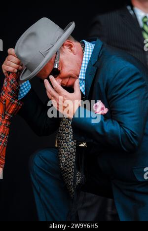 Suggs - Madness, V2010, Hylands Park, Chelmsford, Essex, Großbritannien - 22. August 2010 Stockfoto