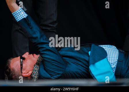 Suggs - Madness, V2010, Hylands Park, Chelmsford, Essex, Großbritannien - 22. August 2010 Stockfoto
