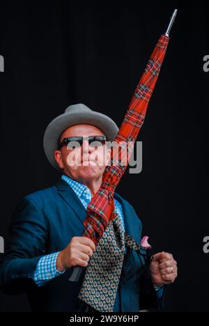 Suggs - Madness, V2010, Hylands Park, Chelmsford, Essex, Großbritannien - 22. August 2010 Stockfoto