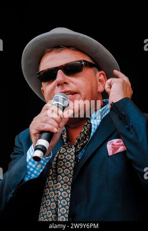 Suggs - Madness, V2010, Hylands Park, Chelmsford, Essex, Großbritannien - 22. August 2010 Stockfoto