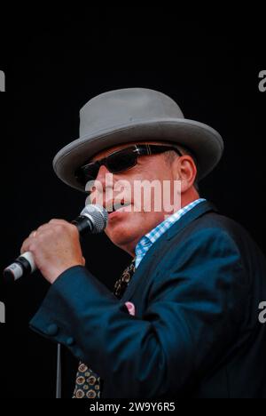 Suggs - Madness, V2010, Hylands Park, Chelmsford, Essex, Großbritannien - 22. August 2010 Stockfoto