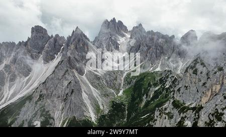 Drohnenfoto Cadini di misurina Dolomiten Italien europa Stockfoto