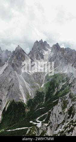 Drohnenfoto Cadini di misurina Dolomiten Italien europa Stockfoto