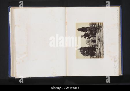 Jerusalem-The Mosk El-Aksa, Francis Bedford, ca. 1861 - in oder vor 1866 Fotografie Temple Mountain fotografische Unterstützung Albumendruck Tempel, Schrein  Islam, Mohammedanismus. Fassade (des Hauses oder Gebäudes) Al-Aqsamoskee Stockfoto