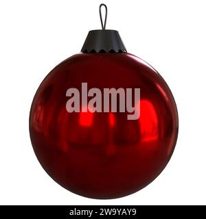 Weihnachtsbirne isoliert auf weißem Hintergrund Stockfoto