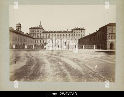 Palazzo reale in Turin, ca. 1885 - ca. 1900 Foto Turin Frankreich Papier. Albumendruck mit Fotounterstützung Stockfoto