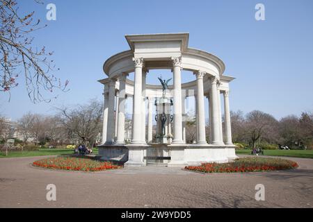 Blick auf die Alexandra Gardens, Cardiff, Wales in Großbritannien Stockfoto