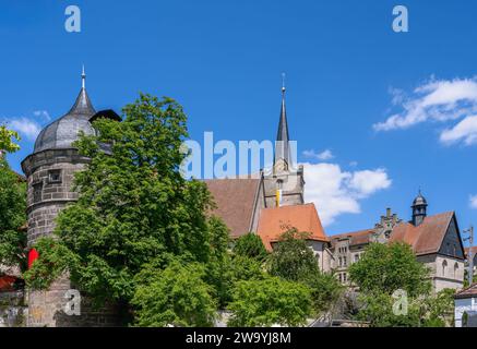 Historische Altstadt von Kronach (Franken, Deutschland) Stockfoto