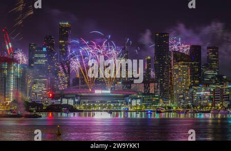 Australien. Januar 2024. Während der NYE Melbourne 2023/24 am 31. Dezember 2023 in Melbourne Australien. (Foto: Scott Barbour/0403559296) Credit: Allan Symon Gerry/Alamy Live News Stockfoto