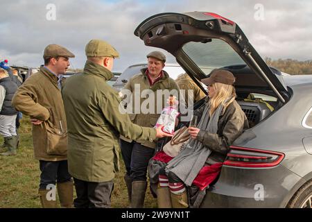 Horseheath, Cambridgeshire, 31. Januar 2023. Die Rennsaison begann auf der Pferderennbahn Horseheath in der Nähe von Cambridge. Quelle: Headlinephoto/Alamy Live News. Stockfoto