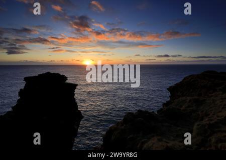 Die Duncansby Sea Stacks in Duncansby Head, Caithness, Nordostküste Schottlands, Großbritannien Stockfoto