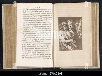 Fotoproduktion eines Druckes, der (vermutlich) die drei Zweiggöttin darstellt, anonym, um 1850 - in oder vor 1860 fotografische Unterstützung Albumendruck Fates, Spare (Moir) Stockfoto