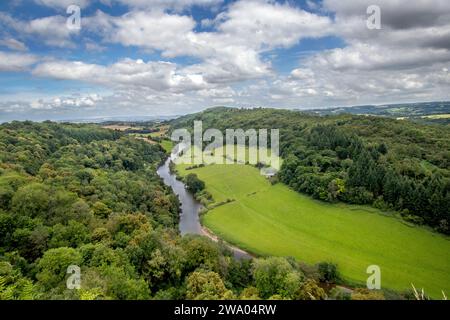 Symonds Yat Rock. Aussichtspunkt ist einer der besten Orte im Land, um Peregrine Falcons zu beobachten. Stockfoto