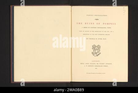 The Ruins of Pompeji : eine Serie von achtzehn fotografischen Ansichten, Thomas H. Dyer, 1867 Buch London Paper. Textilmaterialien. Kartondruck/Albumendruck Stockfoto