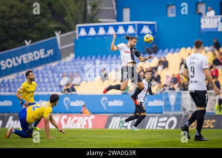 Lissabon, Portugal. Dezember 2023 30. Mattheus Oliveira vom SC Farense wurde während des Liga Portugal Betclic-Spiels zwischen Estoril Praia und SC Farense im Estadio Antonio Coimbra da Mota gesehen. Endergebnis; Estoril Praia 4: 0 SC Farense. (Foto: Henrique Casinhas/SOPA Images/SIPA USA) Credit: SIPA USA/Alamy Live News Stockfoto