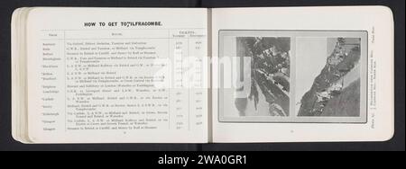 Blick auf Hillsborough und Wanderer am Capstone Hill in Ilfracombe, Twiss Brothers, um 1900 - um 1920 fotomechanischer Druck Devon Papier (hoch) Hügel. Wandern, Wandern (Erholung) Hillsborough Stockfoto