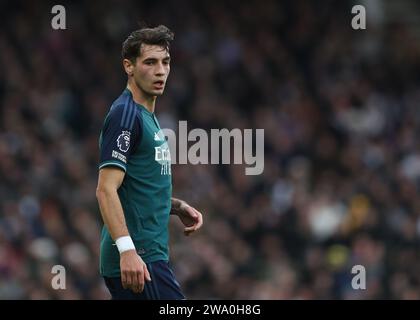 London, Großbritannien. Dezember 2023 30. Jakub Kiwior von Arsenal während des Premier League Spiels im Craven Cottage, London. Der Bildnachweis sollte lauten: Paul Terry/Sportimage Credit: Sportimage Ltd/Alamy Live News Stockfoto