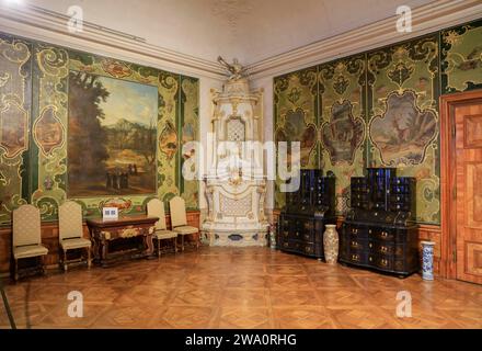 Jagdzimmer, Museum im Kaiserflügel, Benediktinerkloster Göttweig, Furth bei Krems an der Donau, Niederösterreich, Österreich, Europa Stockfoto