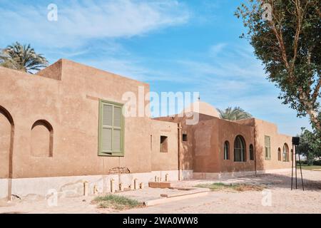 Luxor, Ägypten - 26. Dezember 2023: Haus des Archäologen Howard Carter, entdecker von Tutanchamun im Tal der Könige Stockfoto