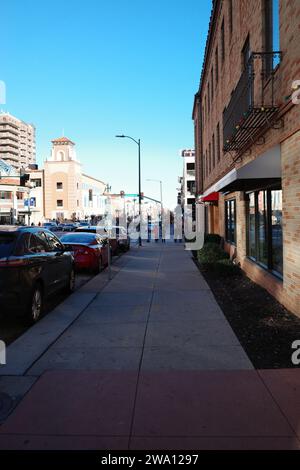 Kansas City, Missouri - 17. Dezember 2023: Weihnachten im Country Club Plaza in KC Stockfoto