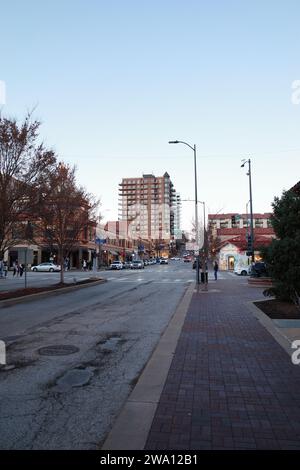 Kansas City, Missouri - 17. Dezember 2023: Weihnachten im Country Club Plaza in KC Stockfoto