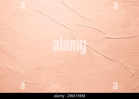Pfirsichfarbenes Papier mit Textur Hintergrund Stockfoto