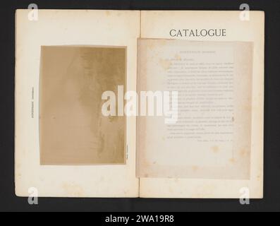 Fotoproduktion eines Gemäldes von Segelschiffen auf See von Andreas Achenbach, Alexandre (Fotograf), nach Andreas Achenbach, um 1875 - in oder vor 1880 fotografische Trägeralbumen Print Meer (Seefracht). Segelschiff, Segelboot Stockfoto