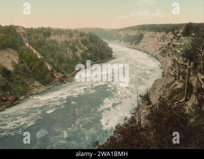 Whirlpool Rapids, Niagara River, Niagara, New York 1898. Stockfoto