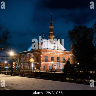 04.02.2023; altes Rathaus - 1587-1589 im Stil der Holländer, danzig, polen erbaut Stockfoto