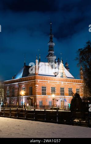 04.02.2023; altes Rathaus - 1587-1589 im Stil der Holländer, danzig, polen erbaut Stockfoto