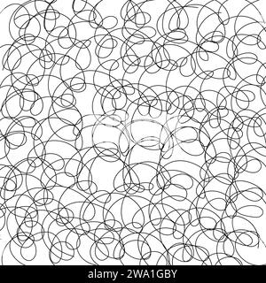 Isolierte Tintenlinien auf weißem Hintergrund. Moderner Illustrationssatz Freihandgrafik. Sammlung von handgezeichneten Linienstrukturen. Enthält Vektorskribbeln, Raster mit unregelmäßigen, horizontalen und welligen Strichen, Doodle-Muster. Stock Vektor