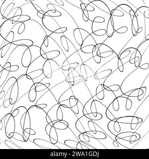 Isolierte Tintenlinien auf weißem Hintergrund. Moderner Illustrationssatz Freihandgrafik. Sammlung von handgezeichneten Linienstrukturen. Enthält Vektorskribbeln, Raster mit unregelmäßigen, horizontalen und welligen Strichen, Doodle-Muster. Stock Vektor