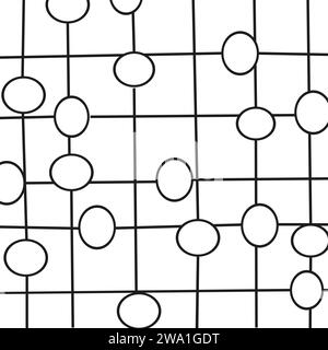 Isolierte Tintenlinien auf weißem Hintergrund. Moderner Illustrationssatz Freihandgrafik. Sammlung von handgezeichneten Linienstrukturen. Enthält Vektorskribbeln, Raster mit unregelmäßigen, horizontalen und welligen Strichen, Doodle-Muster. Stock Vektor