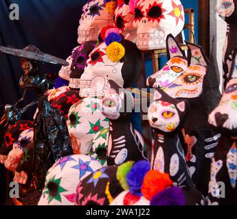 Day of the Dead waren im Mercado Jamaica in Mexiko-Stadt, Mexiko Stockfoto