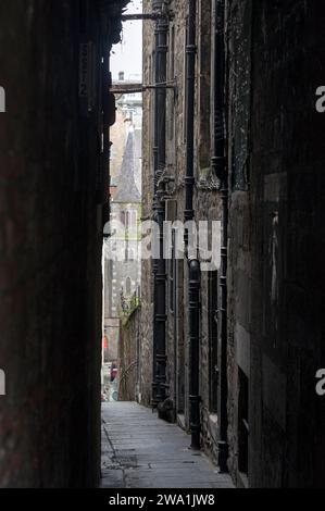 Edimbourg - mai 2014 Edimbourg, capitale de l'Ecosse EST une ville moyen-ageuse d'envergure humaine. Edinburg, die Hauptstadt Schottlands, ist eine Mitte Stockfoto