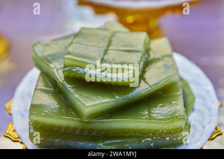 Das Damped Layers Dessert, Ein traditionelles thailändisches Dessert Stockfoto