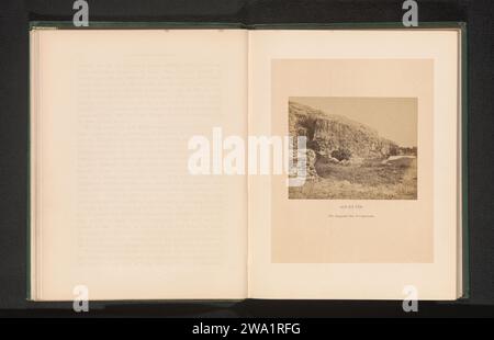 Ain-et-Zinn. Die angebliche Stätte von Kapernaum, Francis Bedford, um 1860 - in oder vor 1865 fotografieren Palästina fotografische Unterstützung Albumendruck Landschaft mit Ruinen Stockfoto