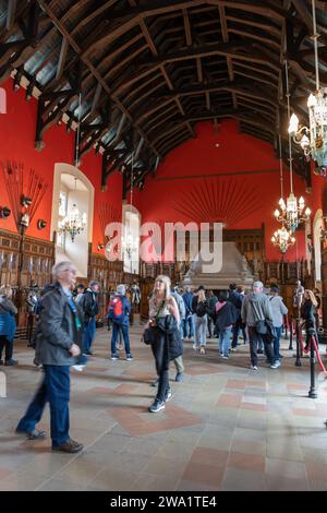 Das Innere der Great Hall in Edinburgh Castle, Edinburgh, Schottland, Großbritannien. Stockfoto